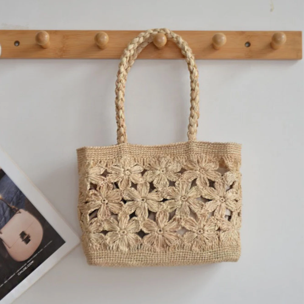 Woven Straw Bag - Sac à main bohème en paille