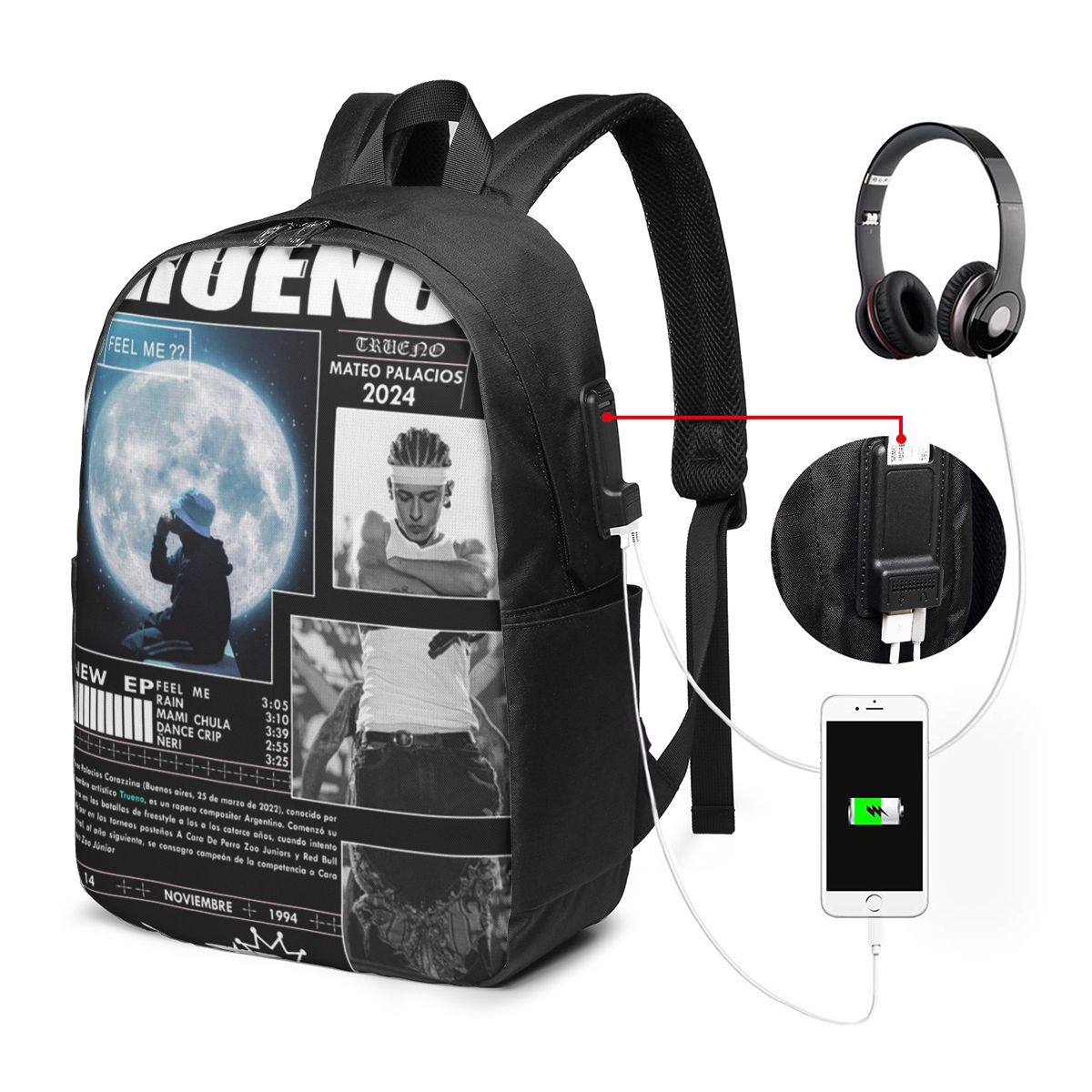 Women'S Bags - Sac à dos Hip Hop Trueno