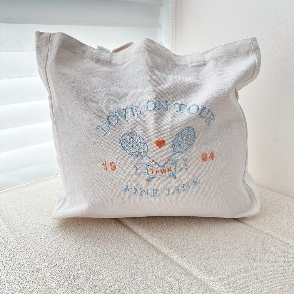 Women Bags Ck - Love on Tour-Sac en toile brodé