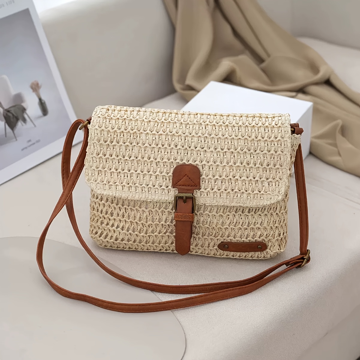 Sac bandoulière vintage en pai - Woven Straw Bag avis et prix