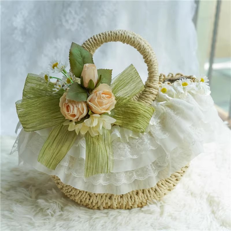 Sac tissé en paille de dentell - Woven Straw Bag avis et prix