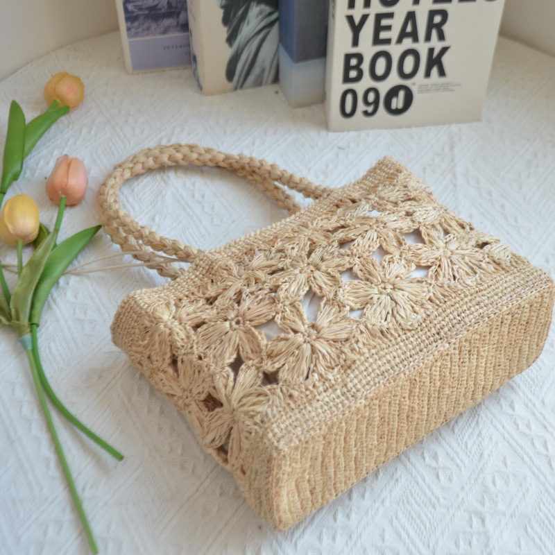 Sac à main bohème en paille à  - Woven Straw Bag avis et prix