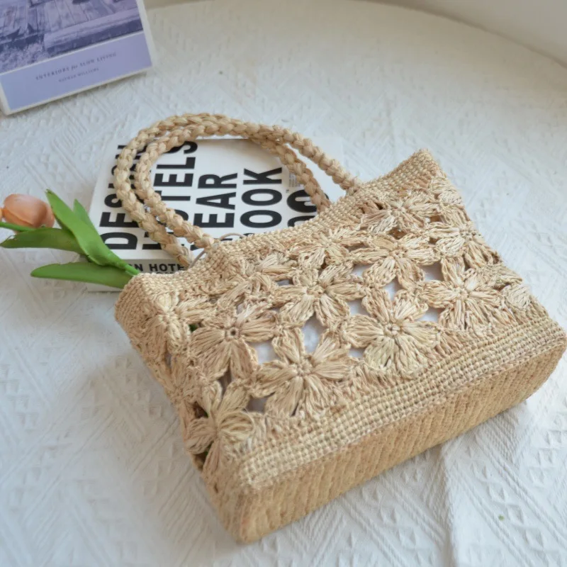 Sac à main bohème en paille à  - Woven Straw Bag avis et prix