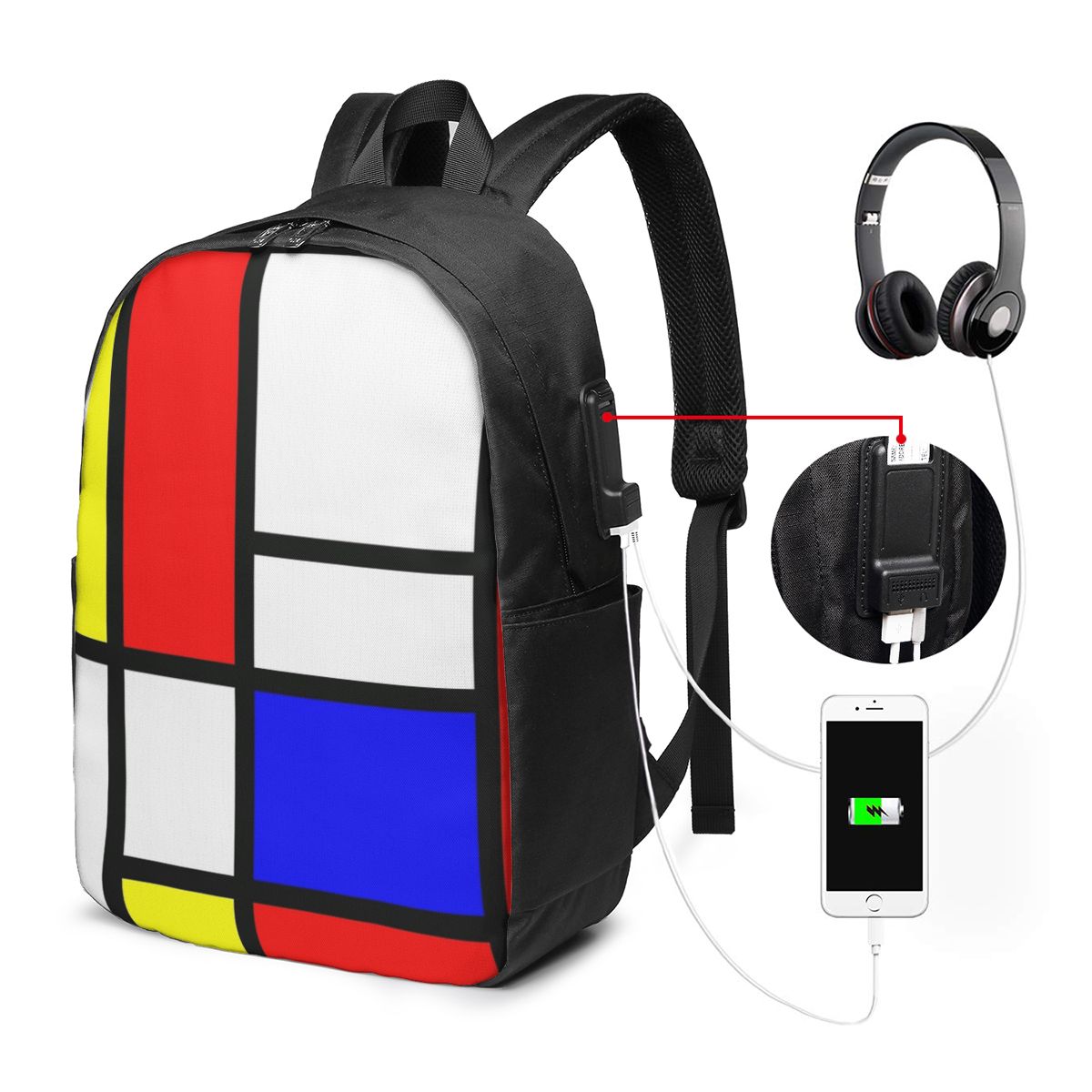 Piet Mondrian Composition Sac  - Women'S Bags avis et prix