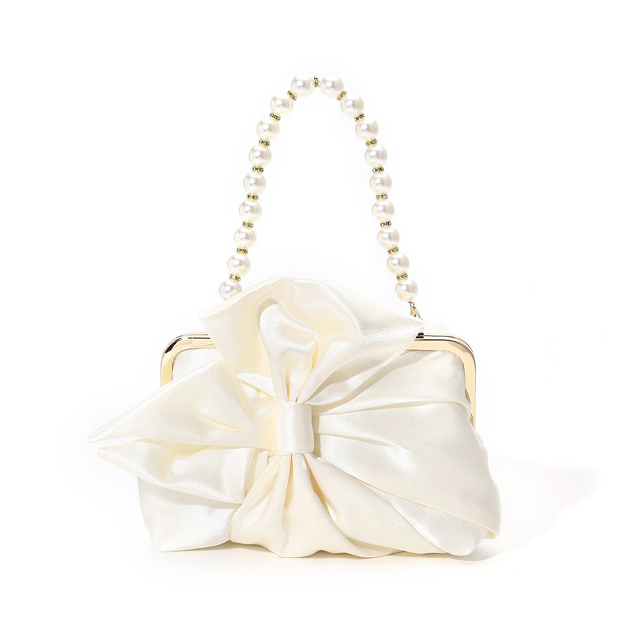Sacs de soirée en Satin blanc  - Evening Bag Beaded avis et prix