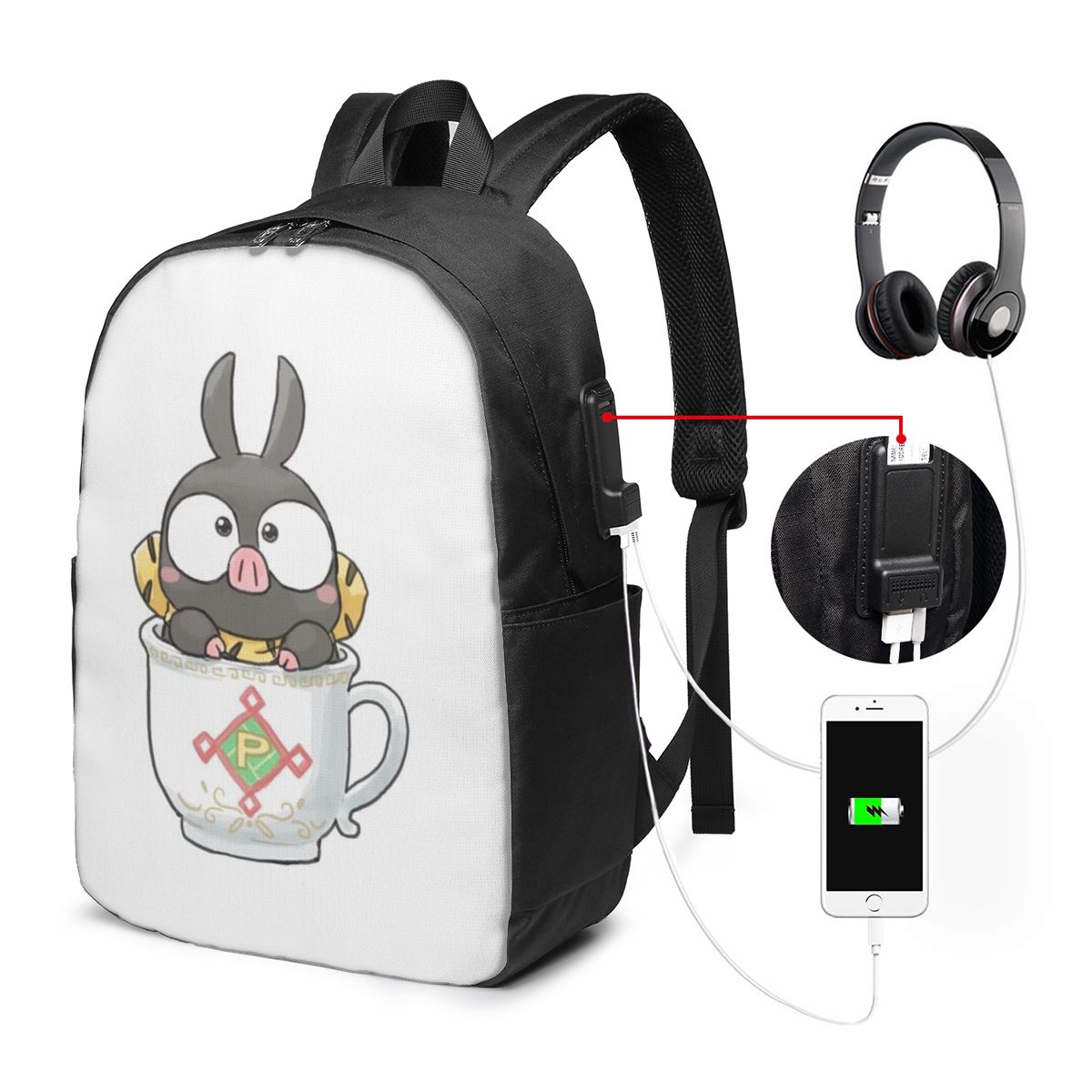 Sac à dos RanmaSaotome Pig Gir - Women'S Bags avis et prix
