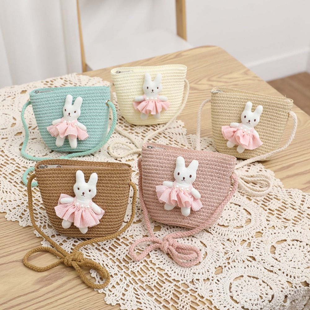 Sac à bandoulière mini lapin d - Woven Straw Bag avis et prix