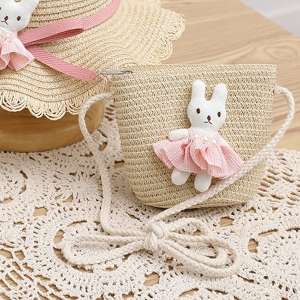 Sac à bandoulière mini lapin d - Woven Straw Bag avis et prix