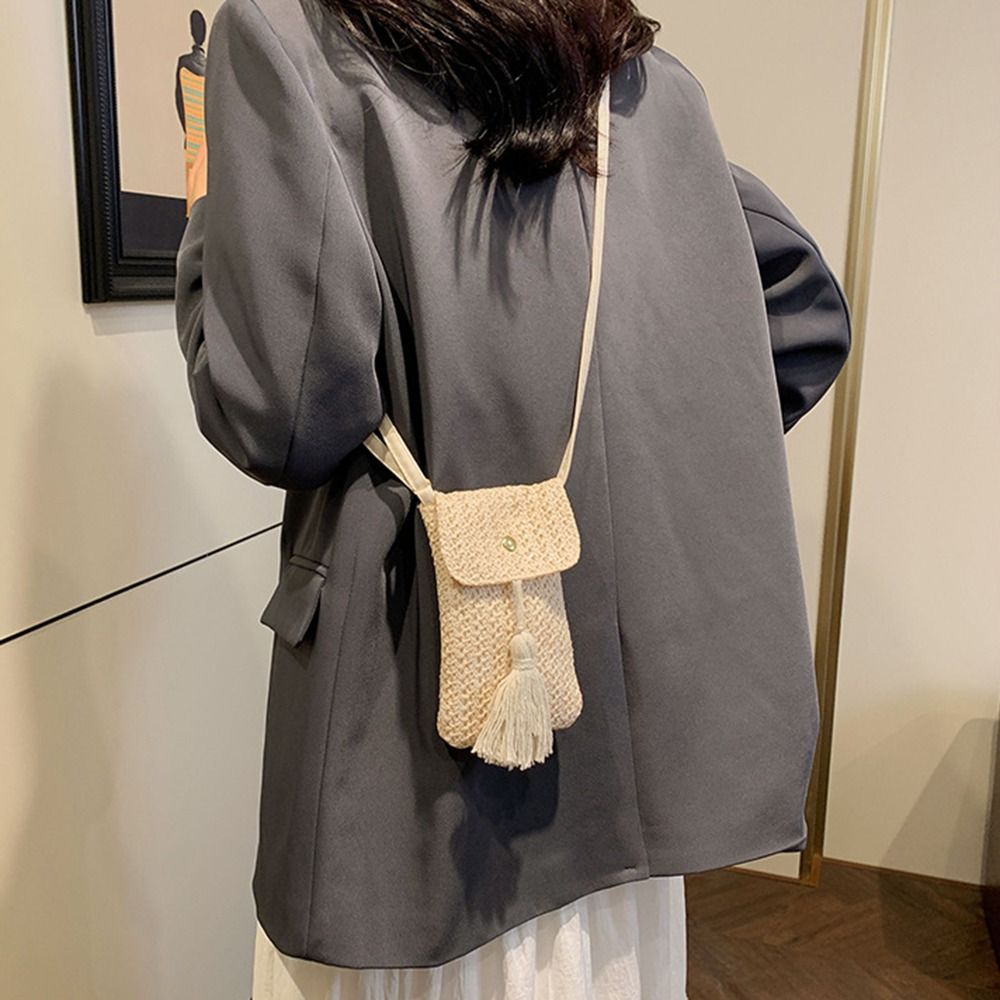 Sac à main portable en paille  - Woven Straw Bag avis et prix