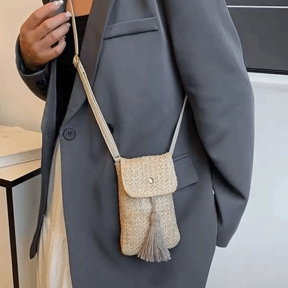 Sac à main portable en paille  - Woven Straw Bag avis et prix