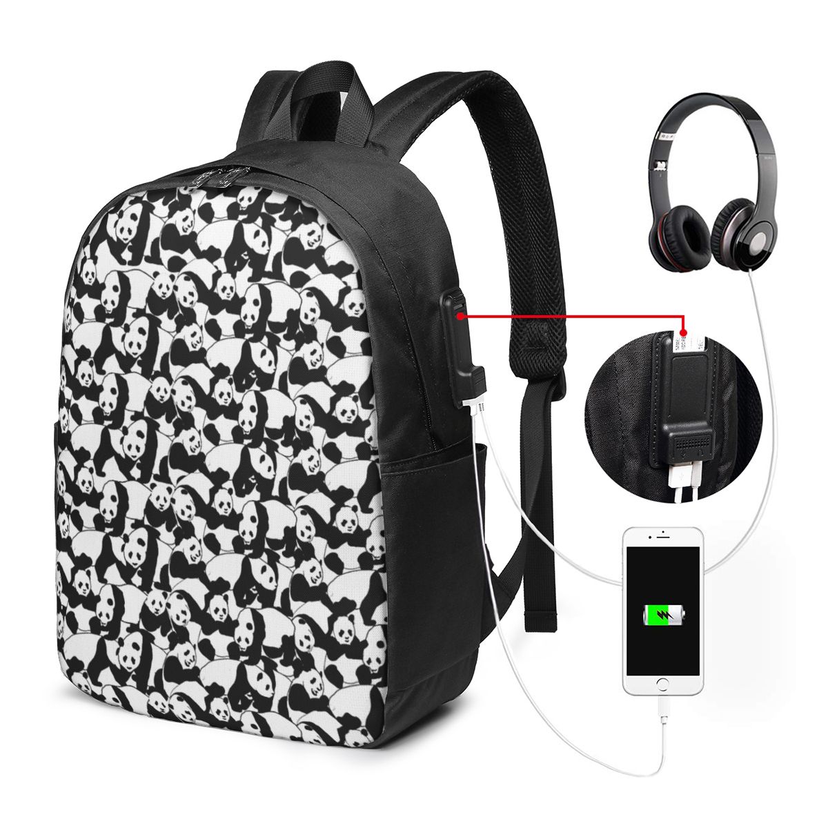 Sac à dos à motif Panda, sac d - Women'S Bags avis et prix