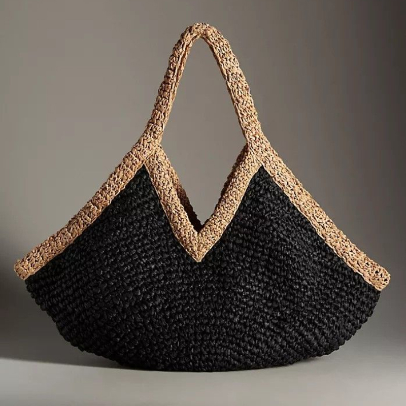 Nouveau sac à main tressé à la - Woven Straw Bag avis et prix